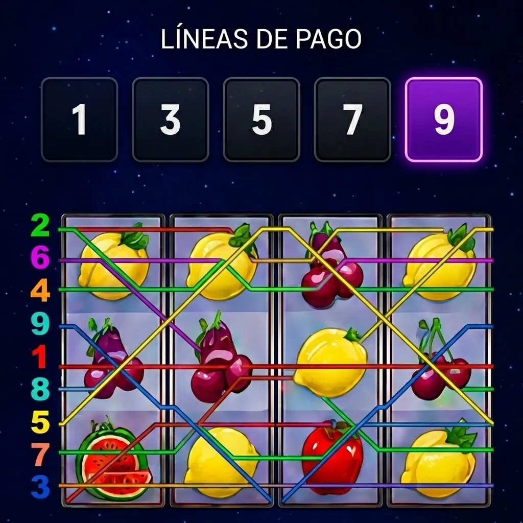 SelecciĂłn de lĂneas de pago disponibles: 1, 3, 5, 7 y 9