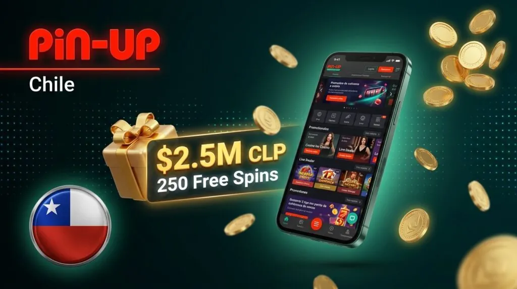 Bono de Bienvenida: Hasta $2.500.000 CLP + 250 Giros Gratis